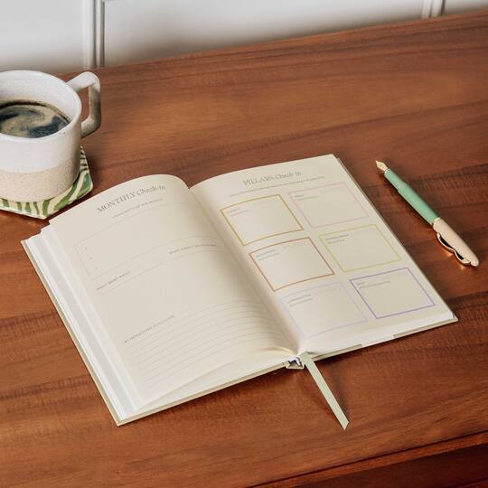 Papier 6" x 8.5" Quilted Daydream Hardcover Guided Wellness Journal